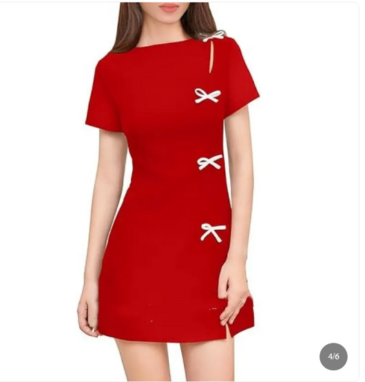 Bow Mini Dress