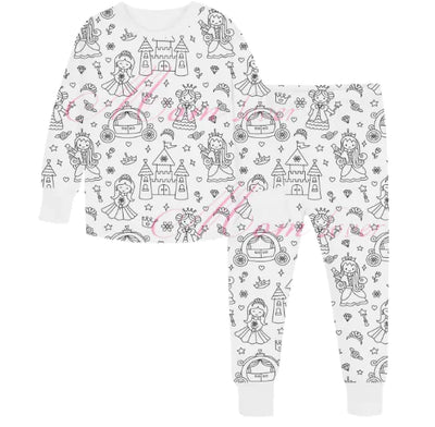 Children's Hand-Painted Pajama Set
