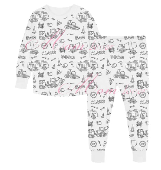 Children's Hand-Painted Pajama Set