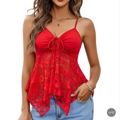 Starlight Lace Crop Top