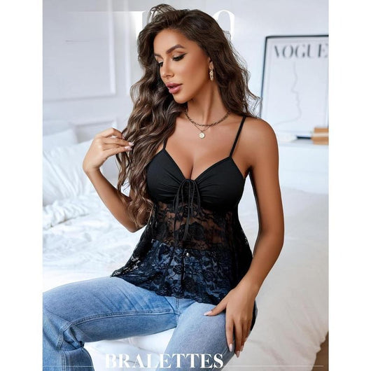 Starlight Lace Crop Top