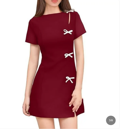 Bow Mini Dress