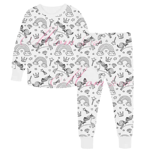 Children's Hand-Painted Pajama Set