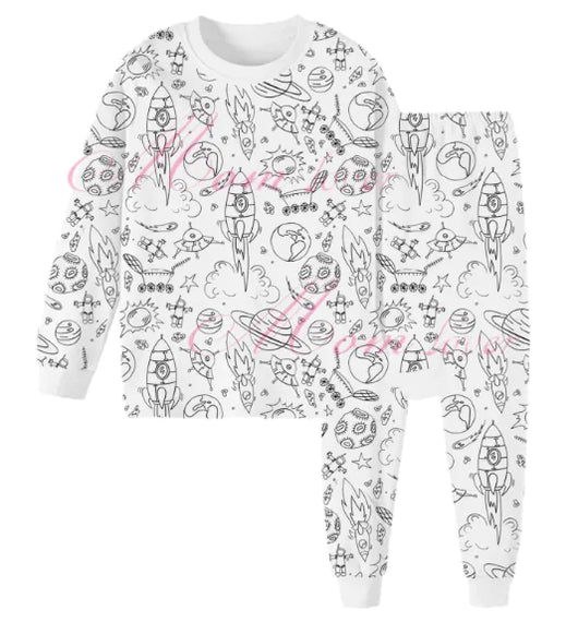 Children's Hand-Painted Pajama Set