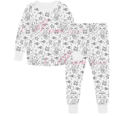 Children's Hand-Painted Pajama Set